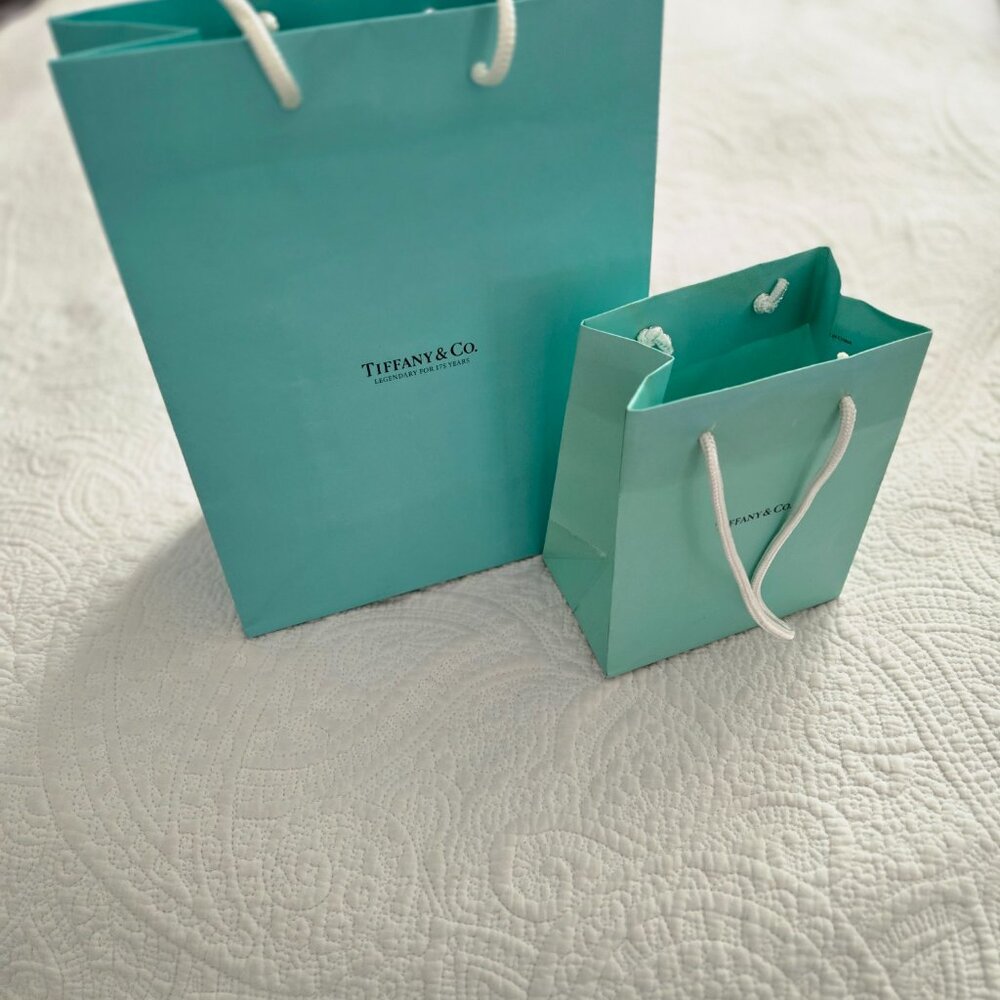 2 empty Tiffany & Co bags